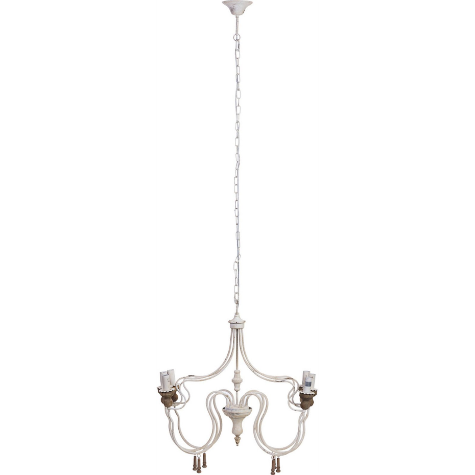 Suspension plafond en bois  forme carré style chandelier