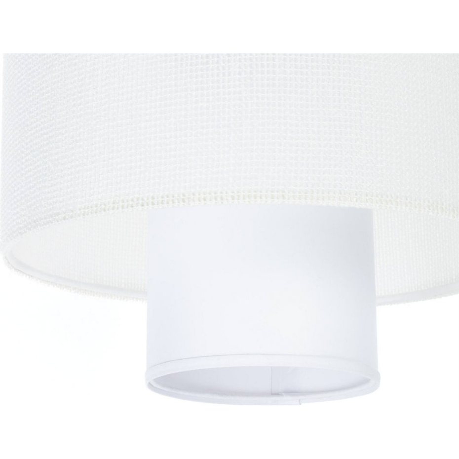 Suspension ronde en jute et lin Twin Light