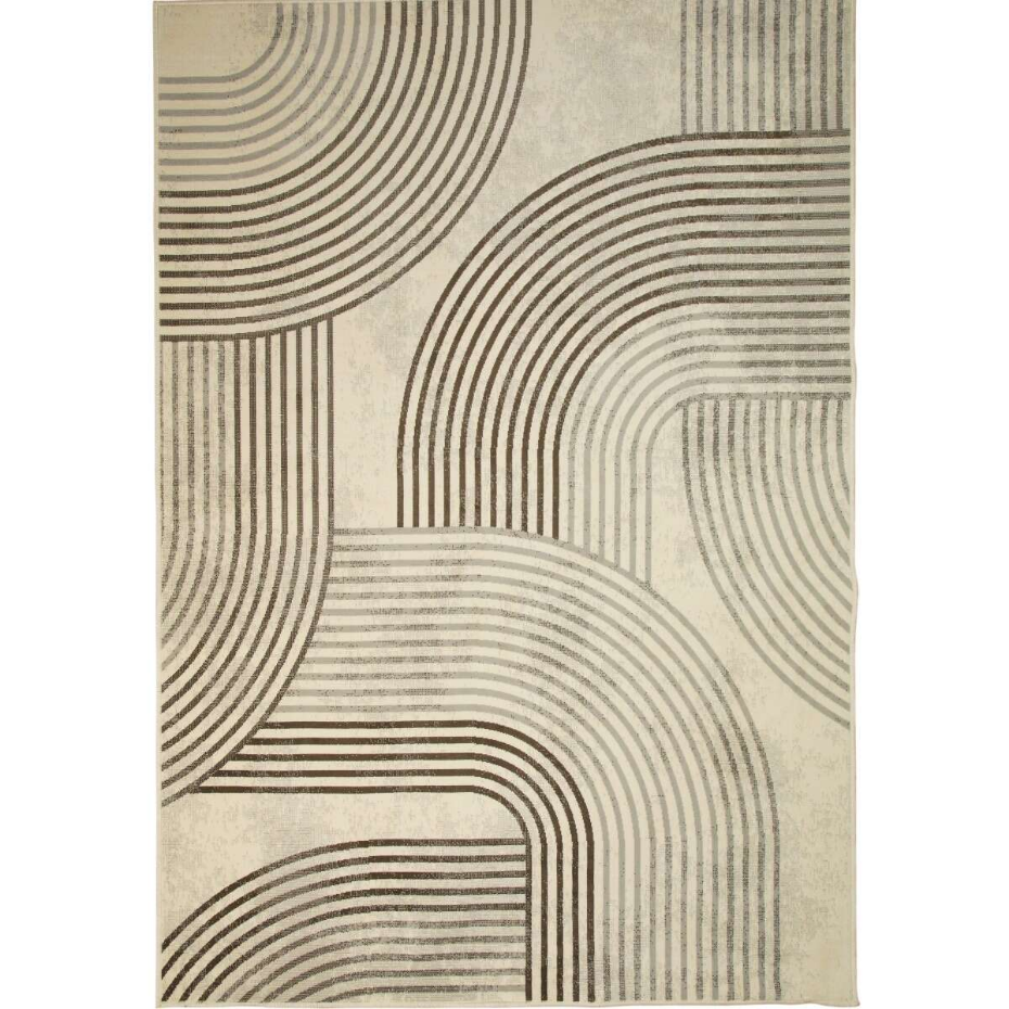 Tapis salon scandinave moderne géométrique HAPPY