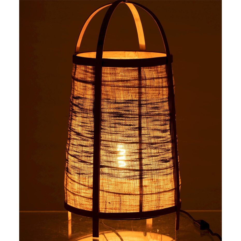 Lampe d'ambiance ronde en bambou