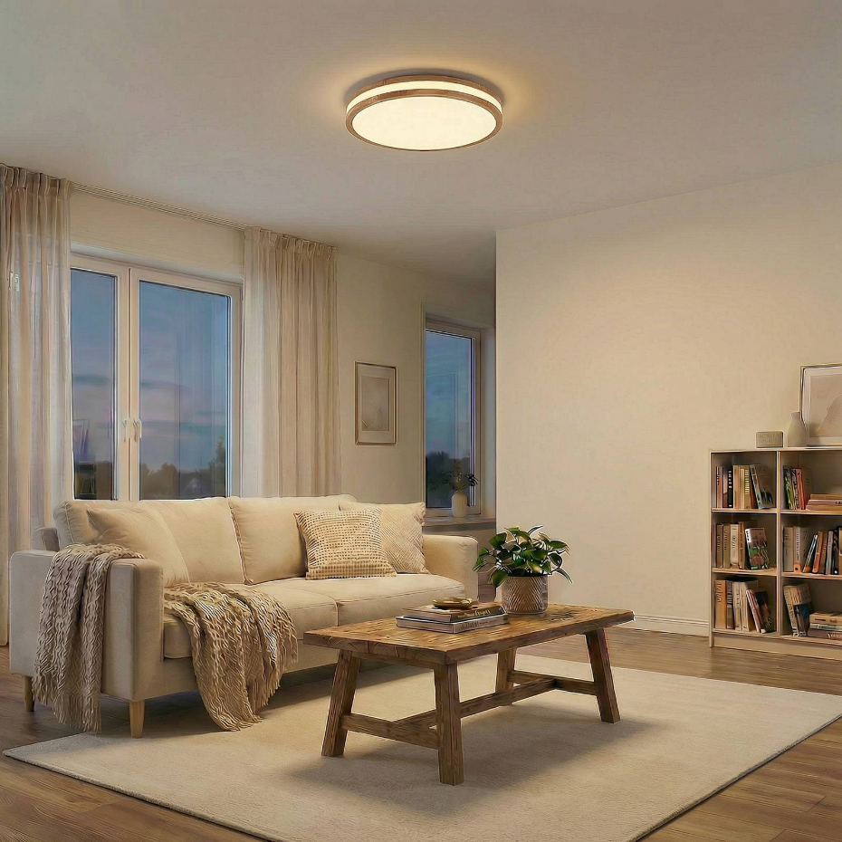 Plafonnier en bois moderneLED, Emiva