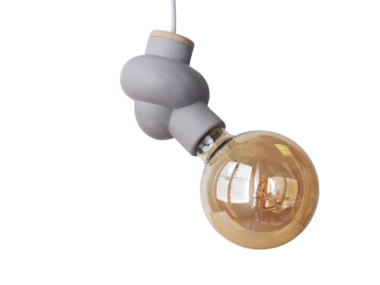 Lampe suspension béton - NŒUD