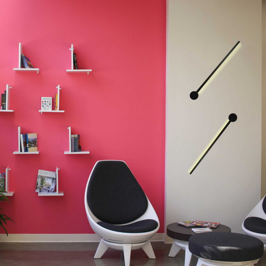 Applique murale en aluminium et PVC, STANDBACK