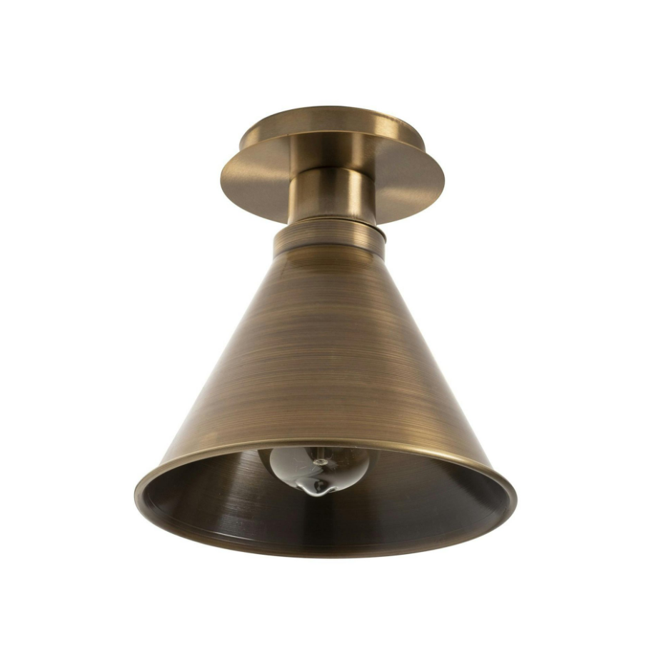 Plafonnier vintage – forme conique, finition cuivrée URLA
