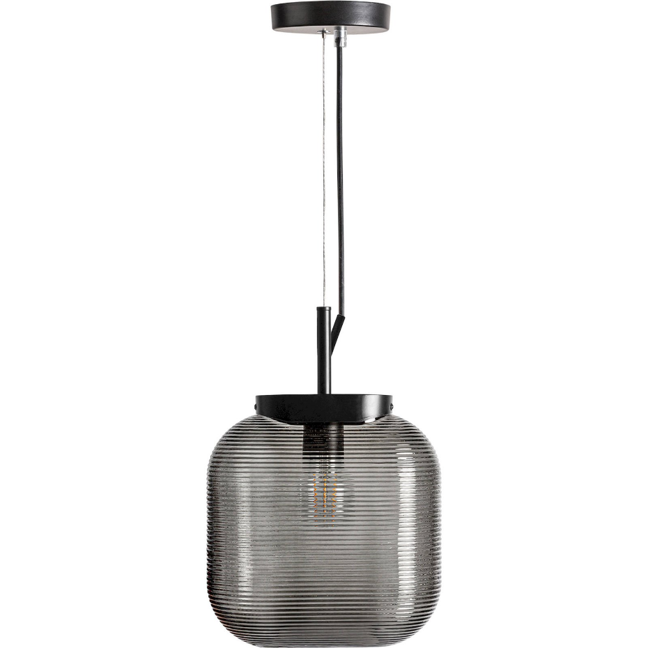 Suspension en verre et acier pour plafond