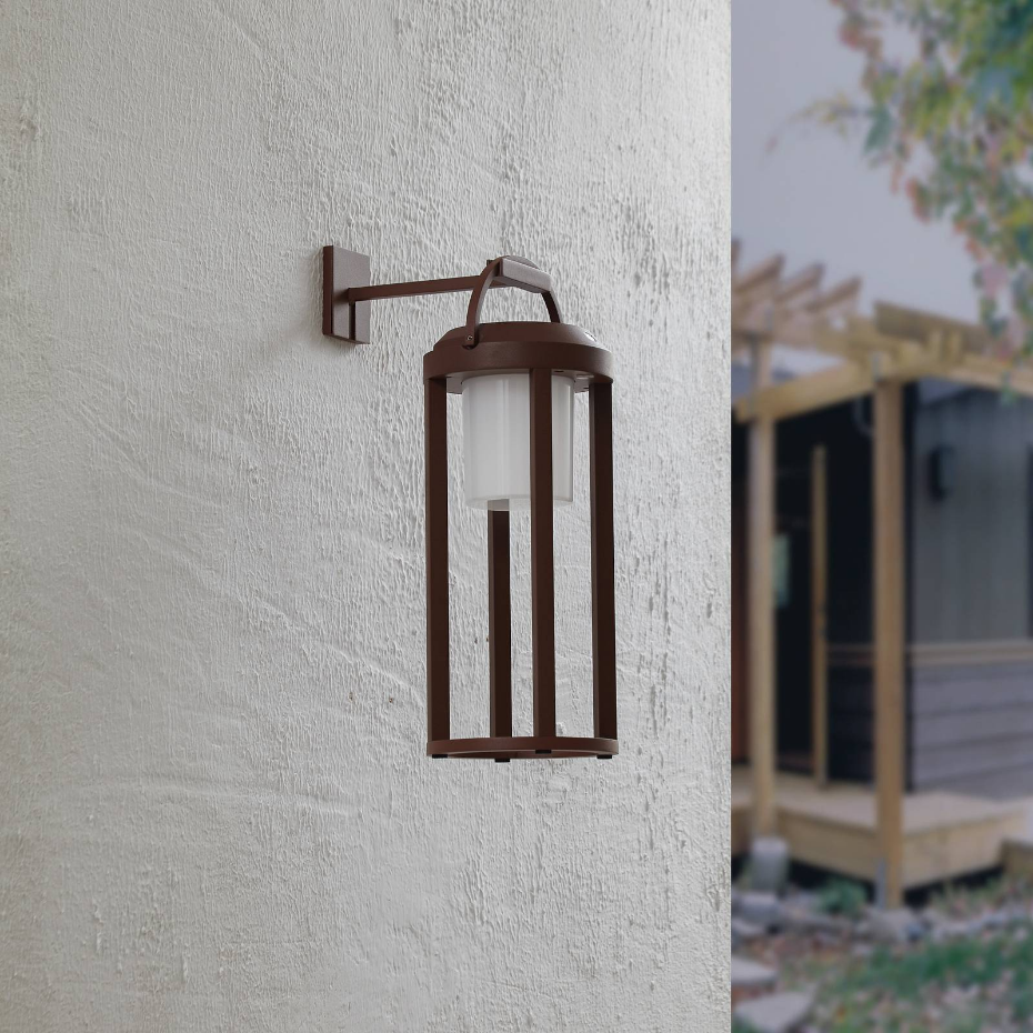 Lampe solaire extérieure en aluminiumLED