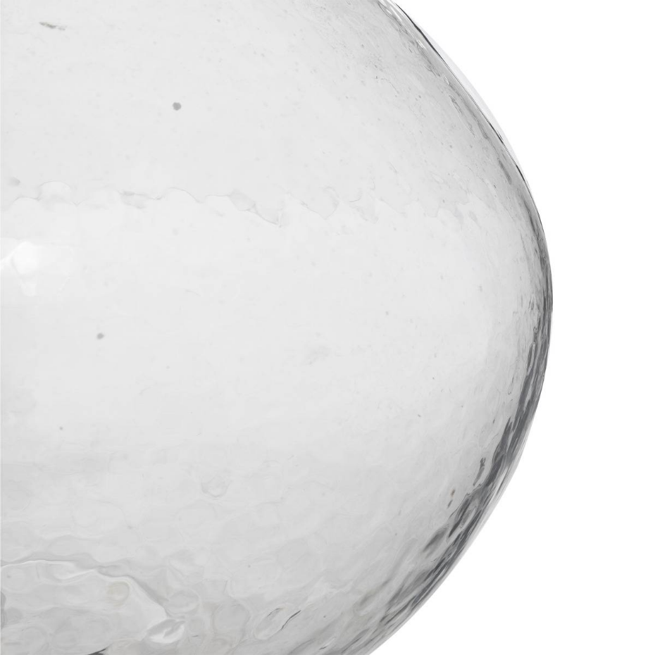 Lampe à poser verre et coton MELLY