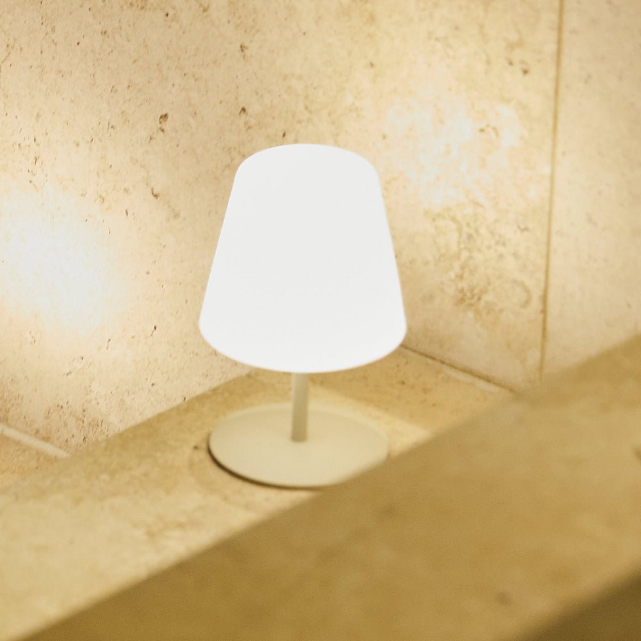 Lampe de table sans fil TWINS Sable H16cm