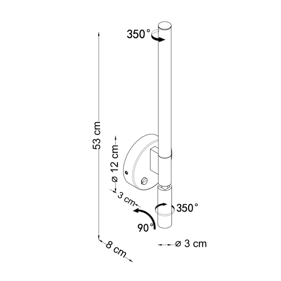 Applique LED liseuse double faisceau - NOXEA