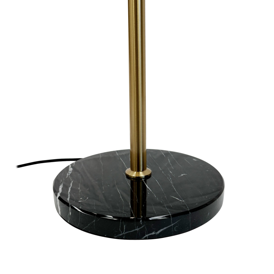 Lampadaire en Métal brass/marble Menton