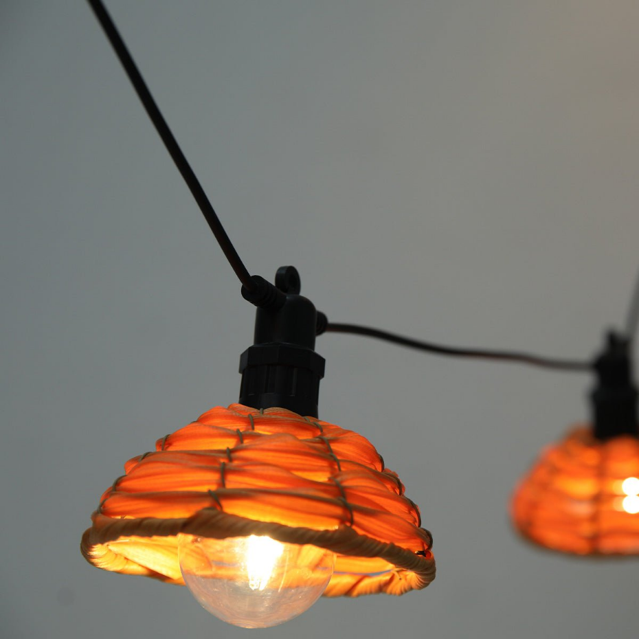 Guirlande poly rotin COTTAGE 10 LED 5.7M