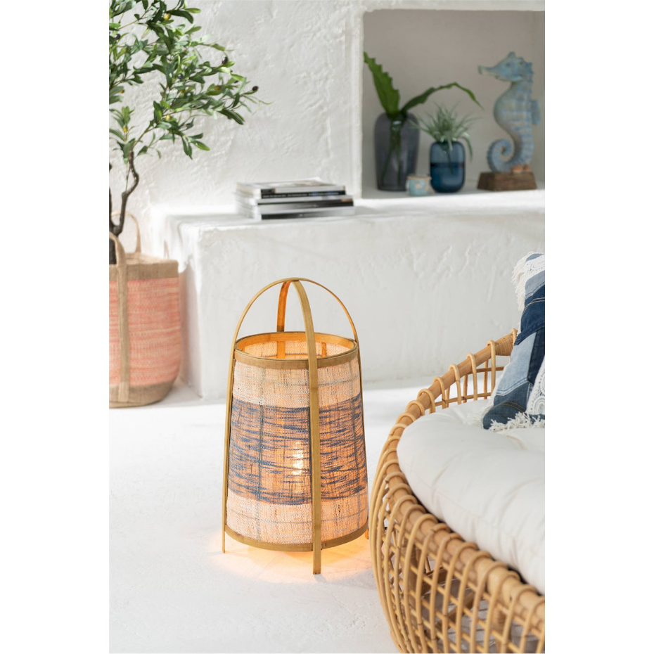 Lampe d'ambiance ronde en bambou