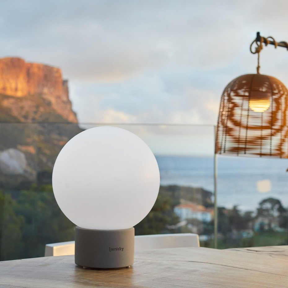 Lampe de table touch béton LED TERRA