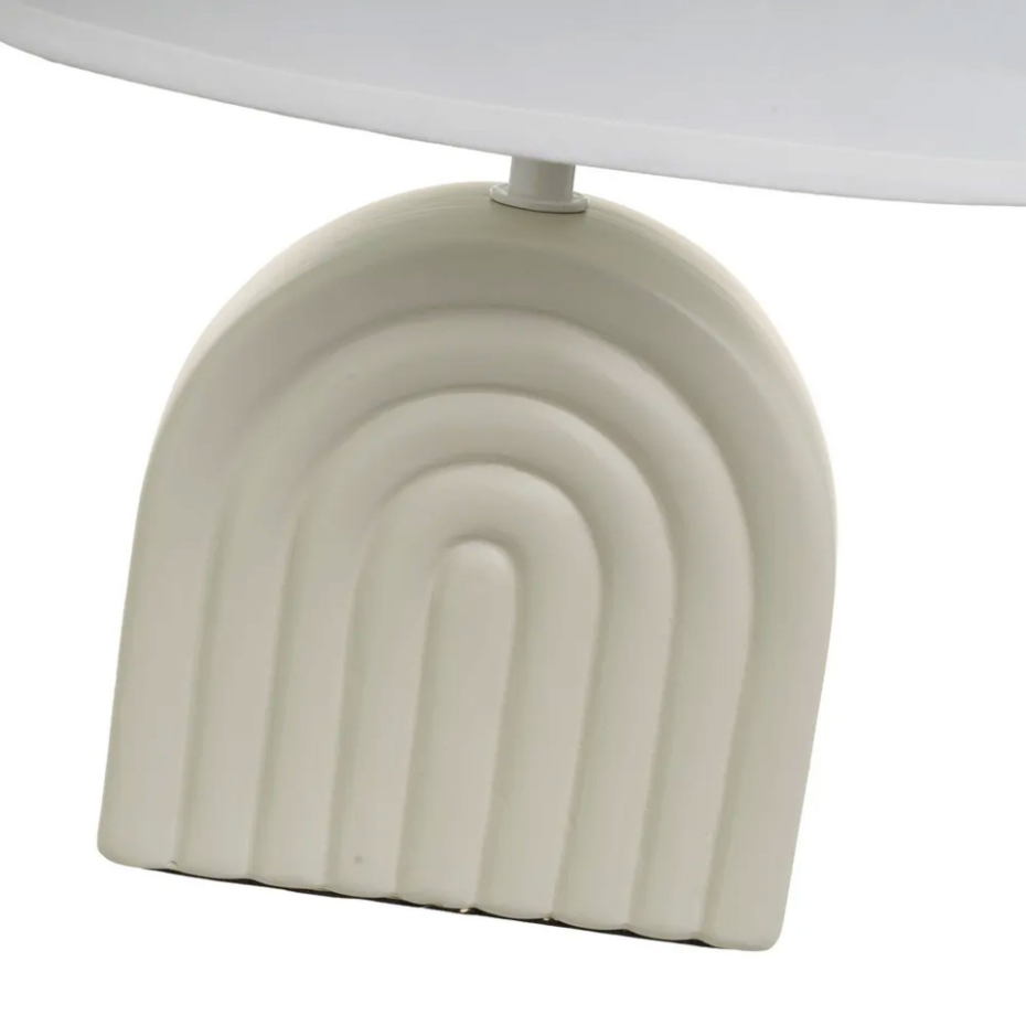 Lampe à poser céramique beige 23x13x31cm