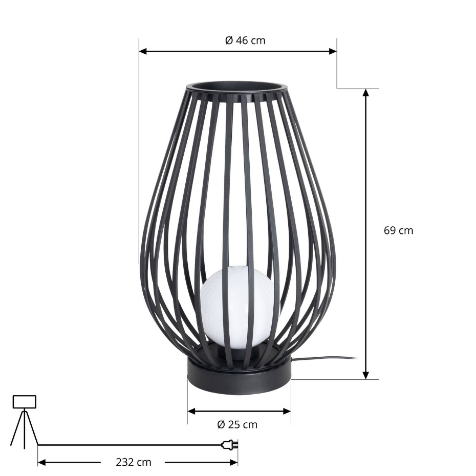 Luminaire de terrasse en métal moderne