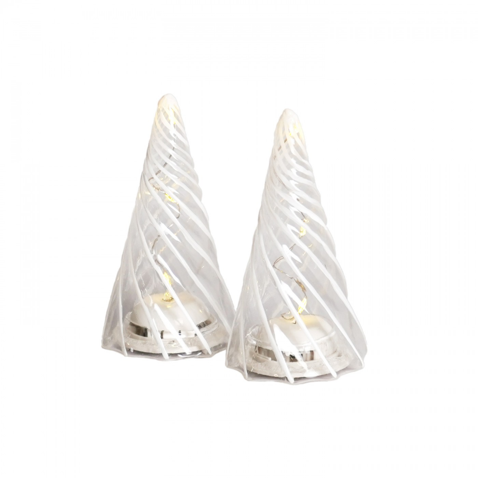 Lot de 2 sapins LED Vilma