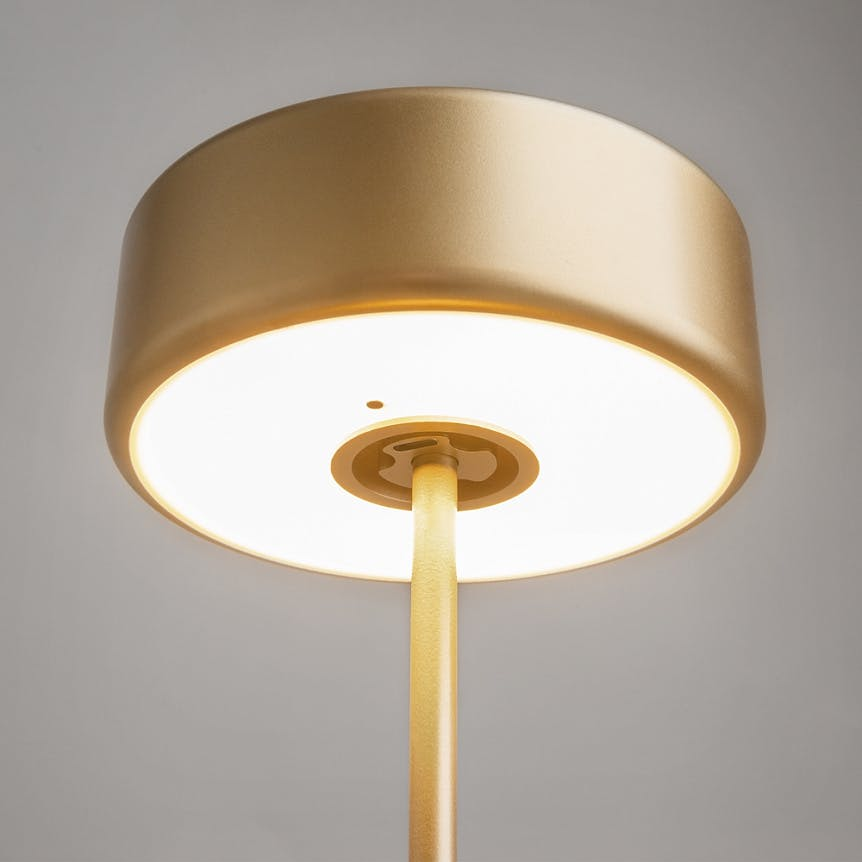 Lampe de table rechargeable en métal ALMA