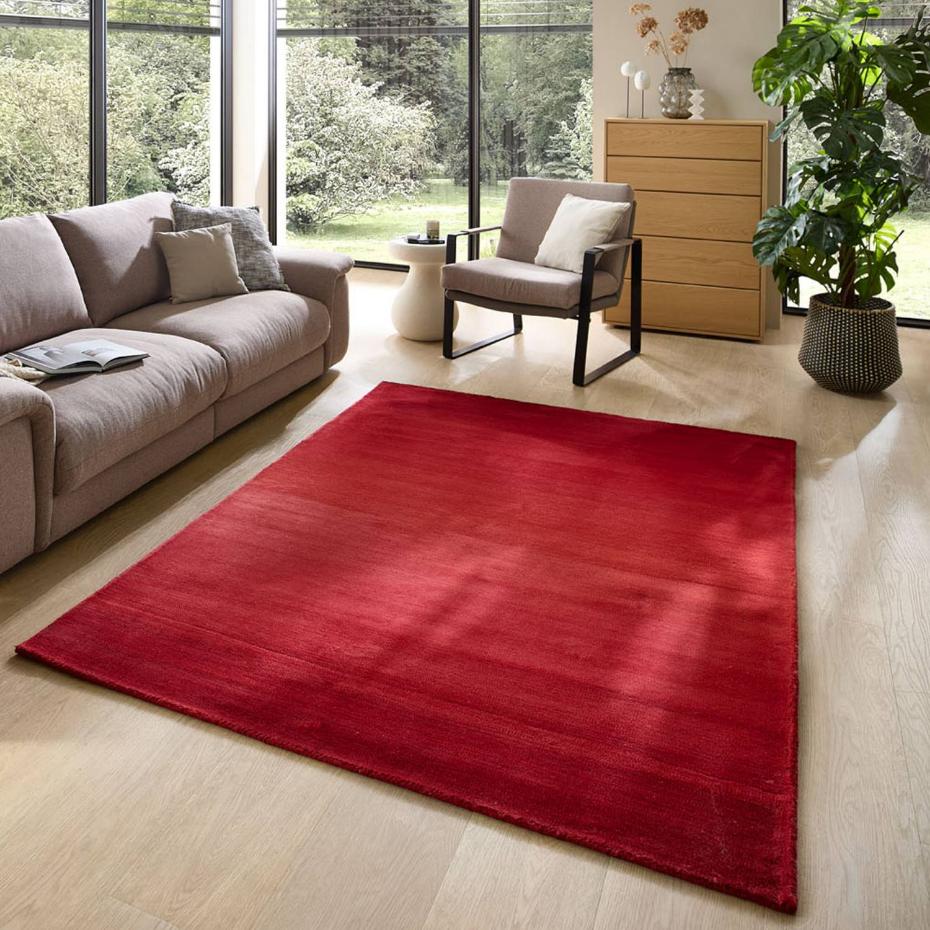 Tapis tissé main en couleurs vives et dégradé - Wool comfort