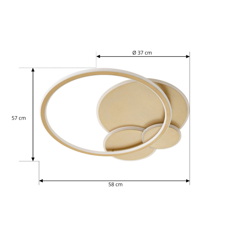 Plafonnier en métal moderneLED, Circulo