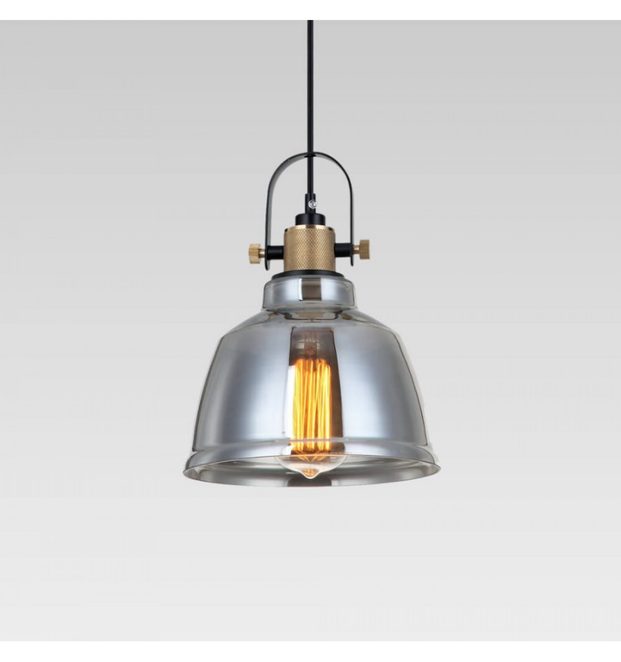 Suspension style industriel en verre - LINZ