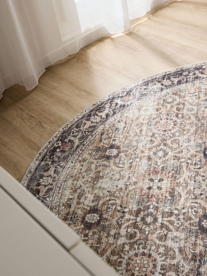Tapis rond lavables GEORGE