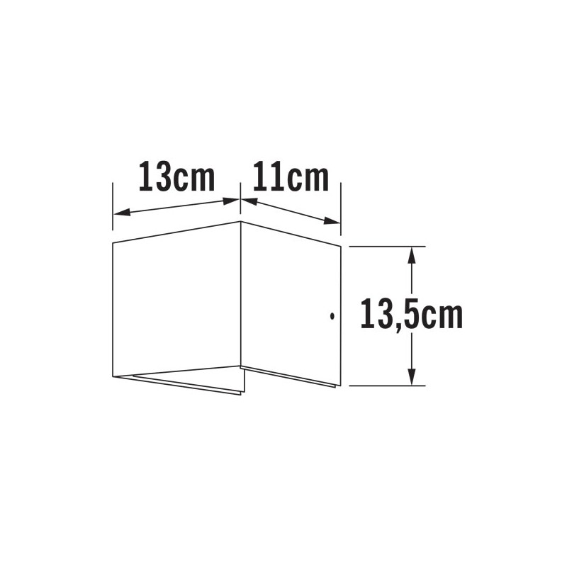 Applique Gris Clair Extérieur Cremona Led Puissante