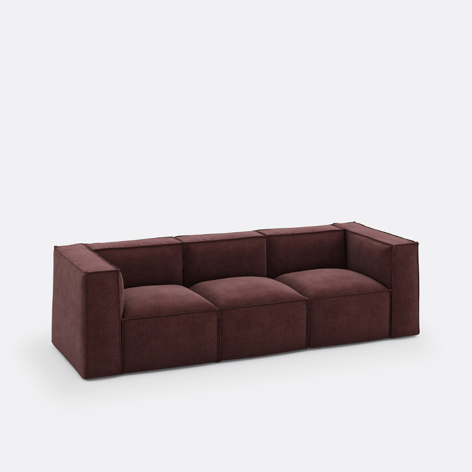 Modulable 3 places, tissu texturé, Seven