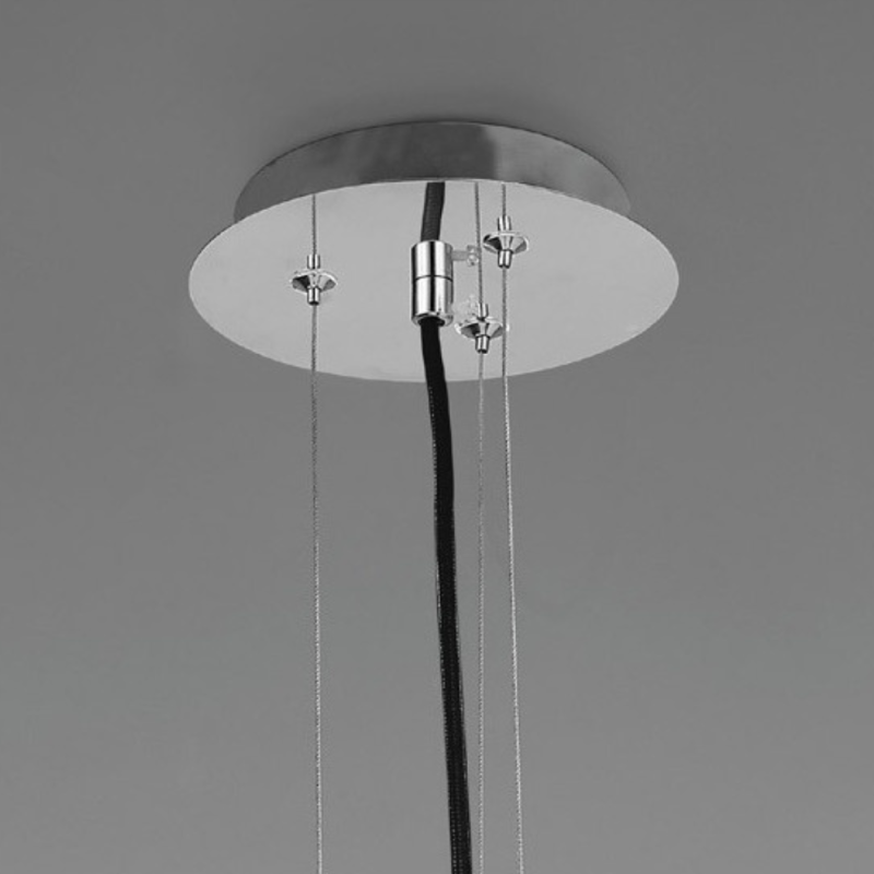 Grand Lustre Contemporain Eggo Bois