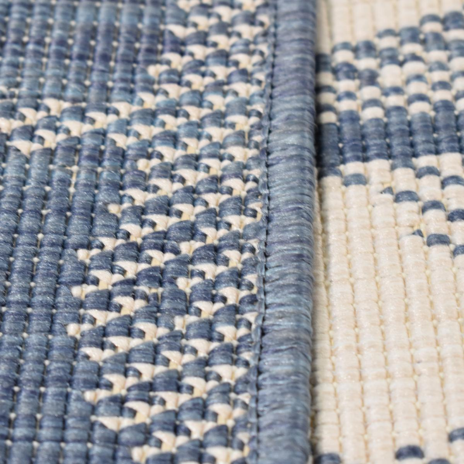 Tapis extérieur, kilim reversible LYN2 BK REVERSIBLE
