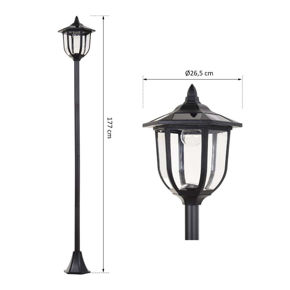 Luminaire extérieur solaire