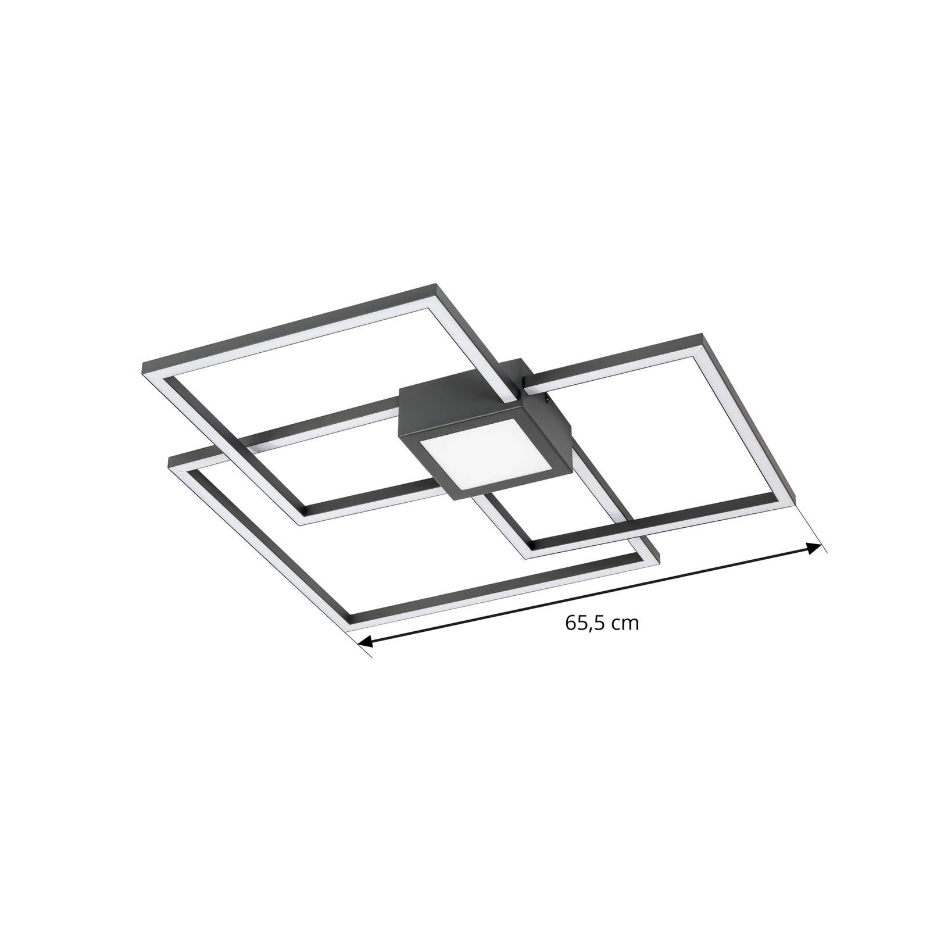 Plafonnier en aluminium moderneLED, Duetto