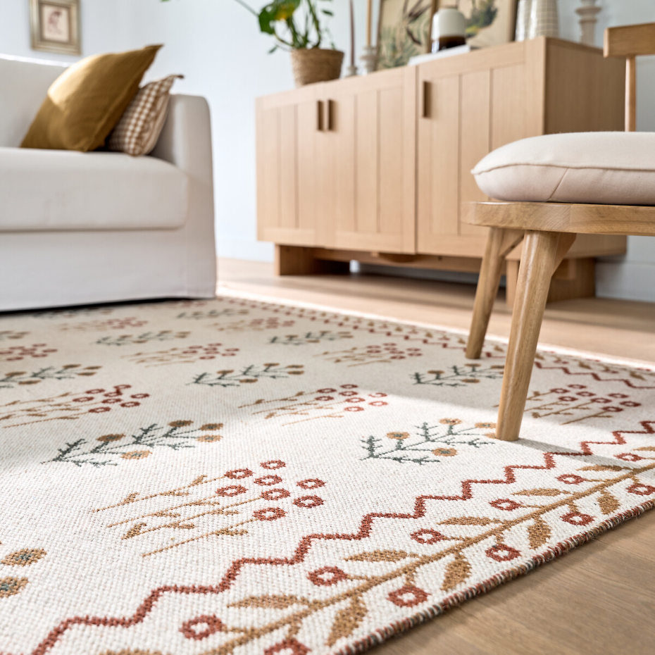 Tapis en laine tissé plat, Justin