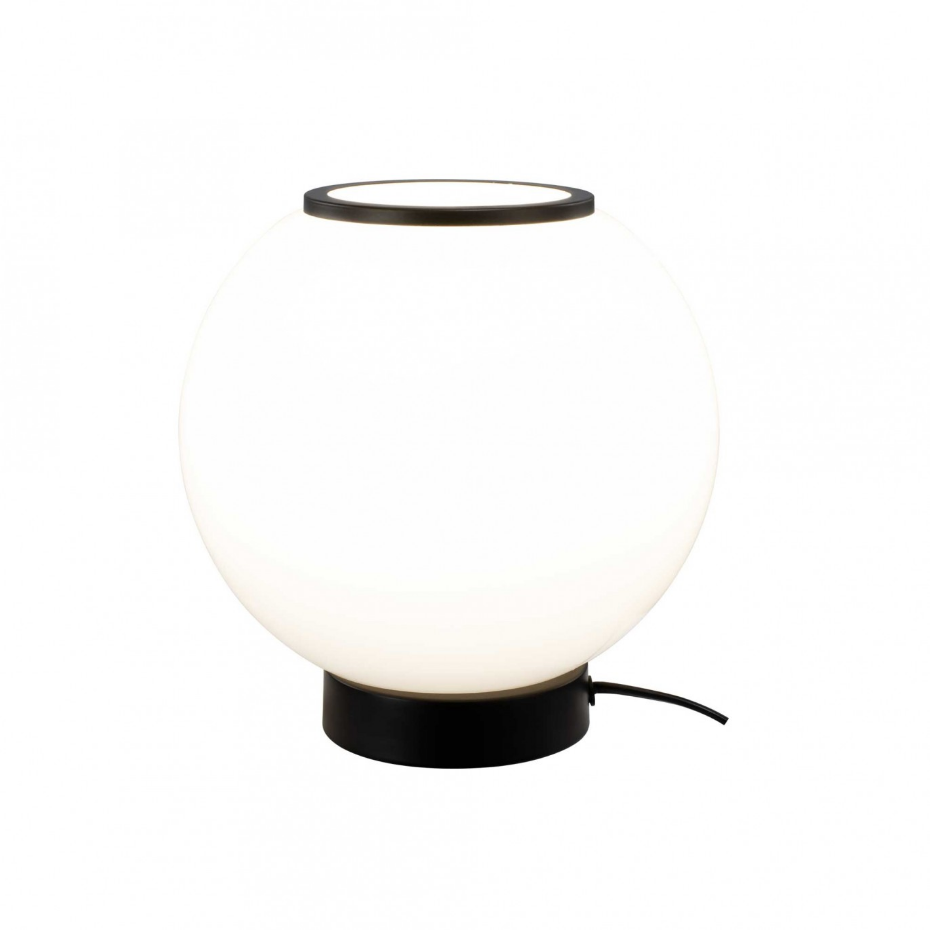 Lampe à poser en verre & métal, SILEA