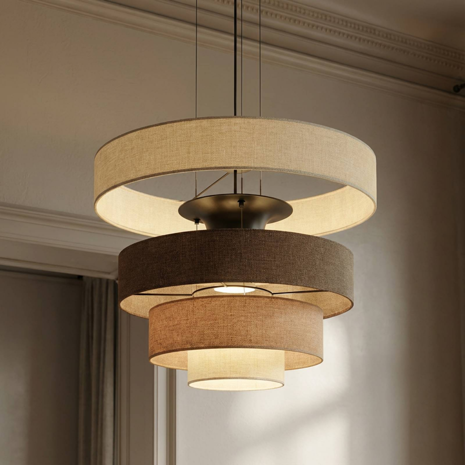 Suspension en textile moderneLED, Peldano
