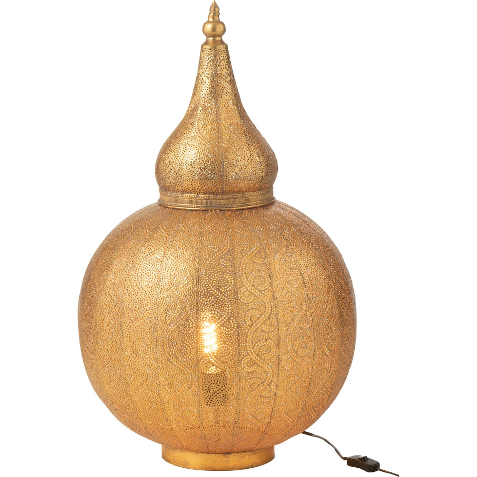 Lampe orientale en métal forme organique