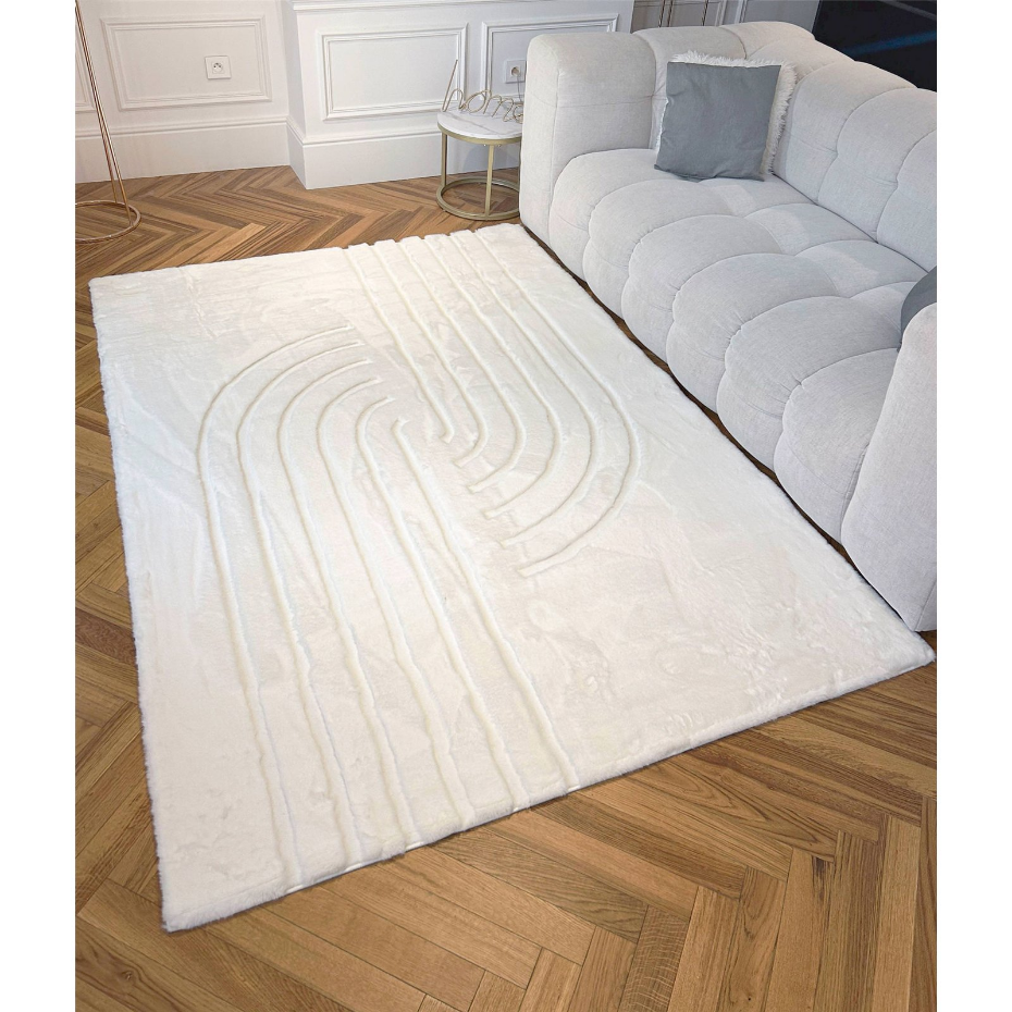 Tapis en polyester rectangulaire alaska