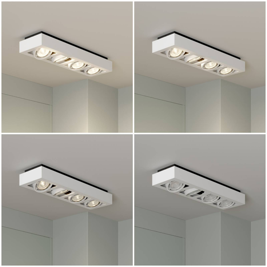 Plafonnier en aluminium moderne, Ronka