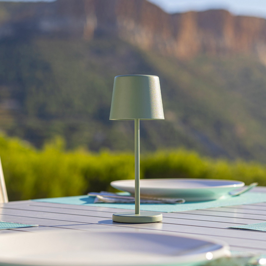 Lampe de table sans fil MINI KELLY Vert H22cm