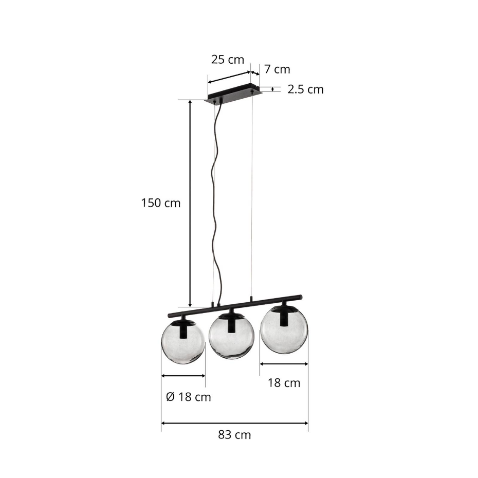 Suspension en verre vintage, Sotiana