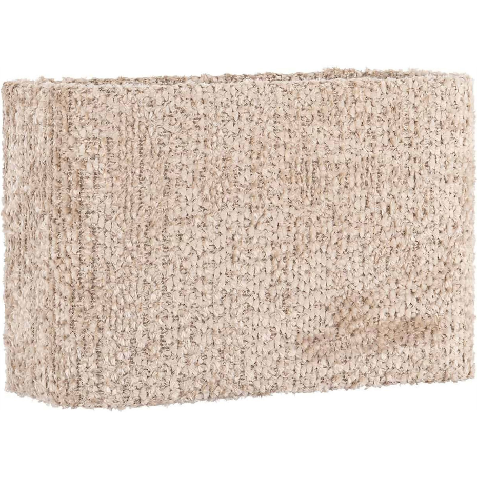 Abat-jour rectangulaire en polyester effet tissu élégant