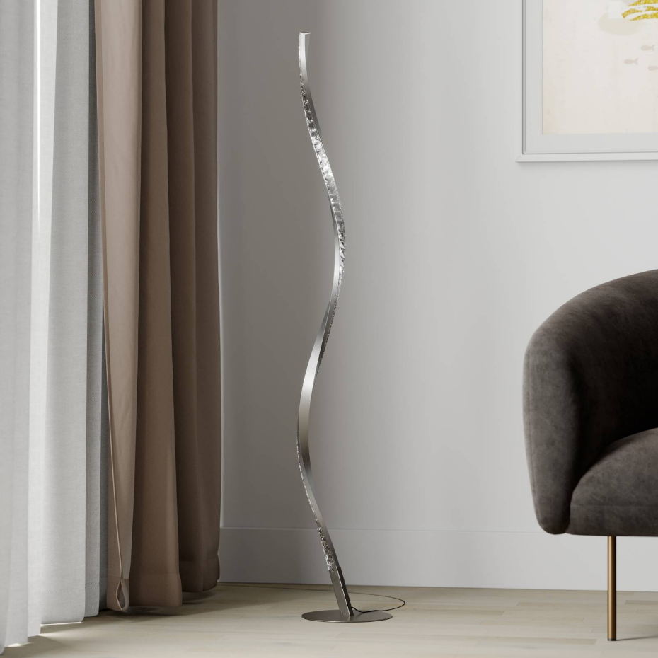 Lampadaire en aluminium moderneLED, Criostal