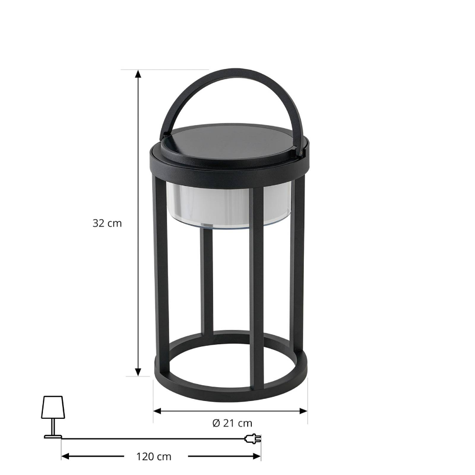 Lampe solaire en aluminium moderneLED
