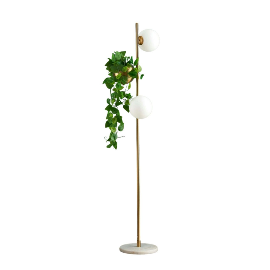 Lampadaire à support pour plante - ORTENSIA