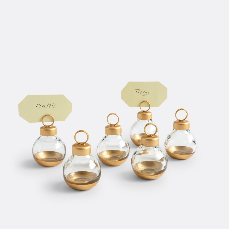 Lot 4 porte-noms, Christmas