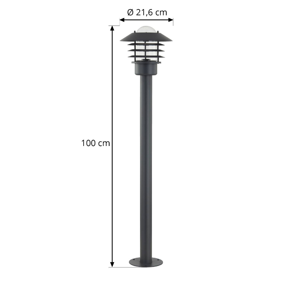 Luminaire extérieur en métal moderne