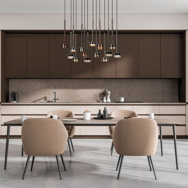 Suspension en verre design, D.60