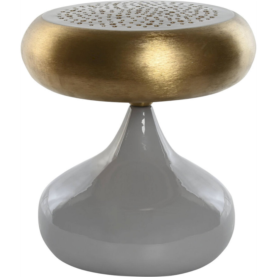 Lampe de table en métal rond Moderno