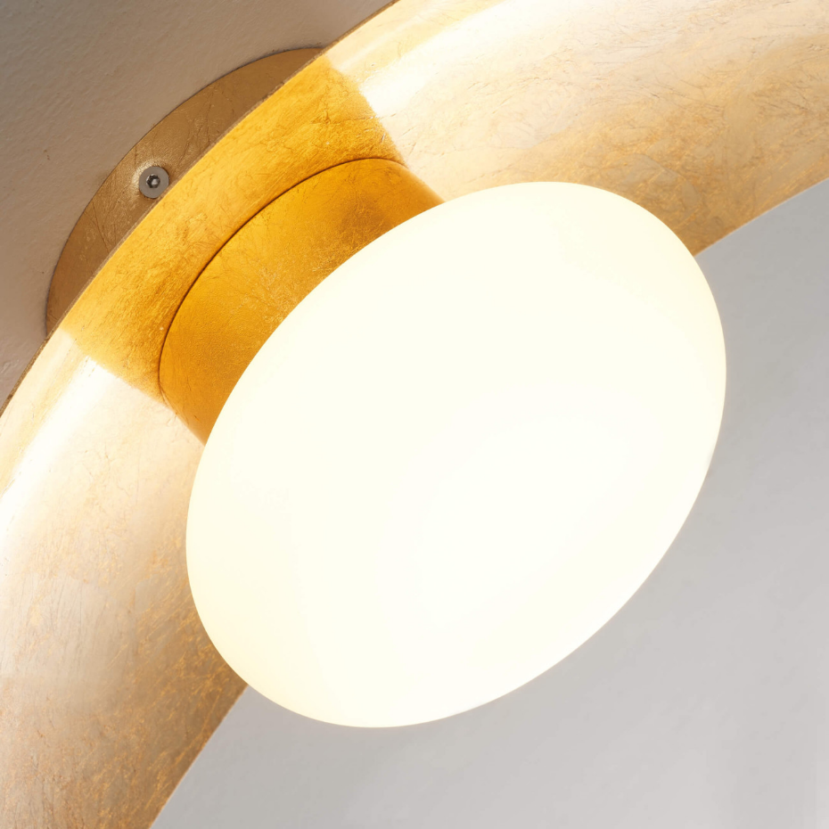 Applique à LED finition feuille d'or - ISOLA