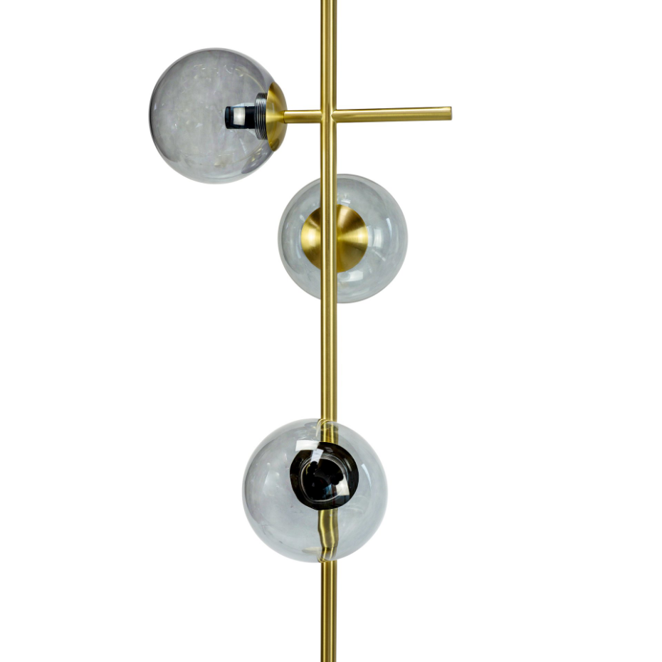 Lampadaire en Verre et Métal COMO