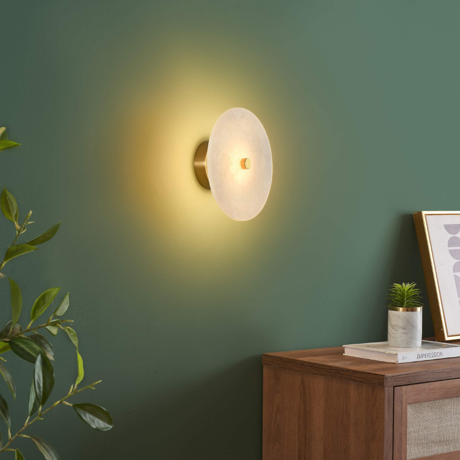 Applique ou spot marbre rond LED - LILASEA